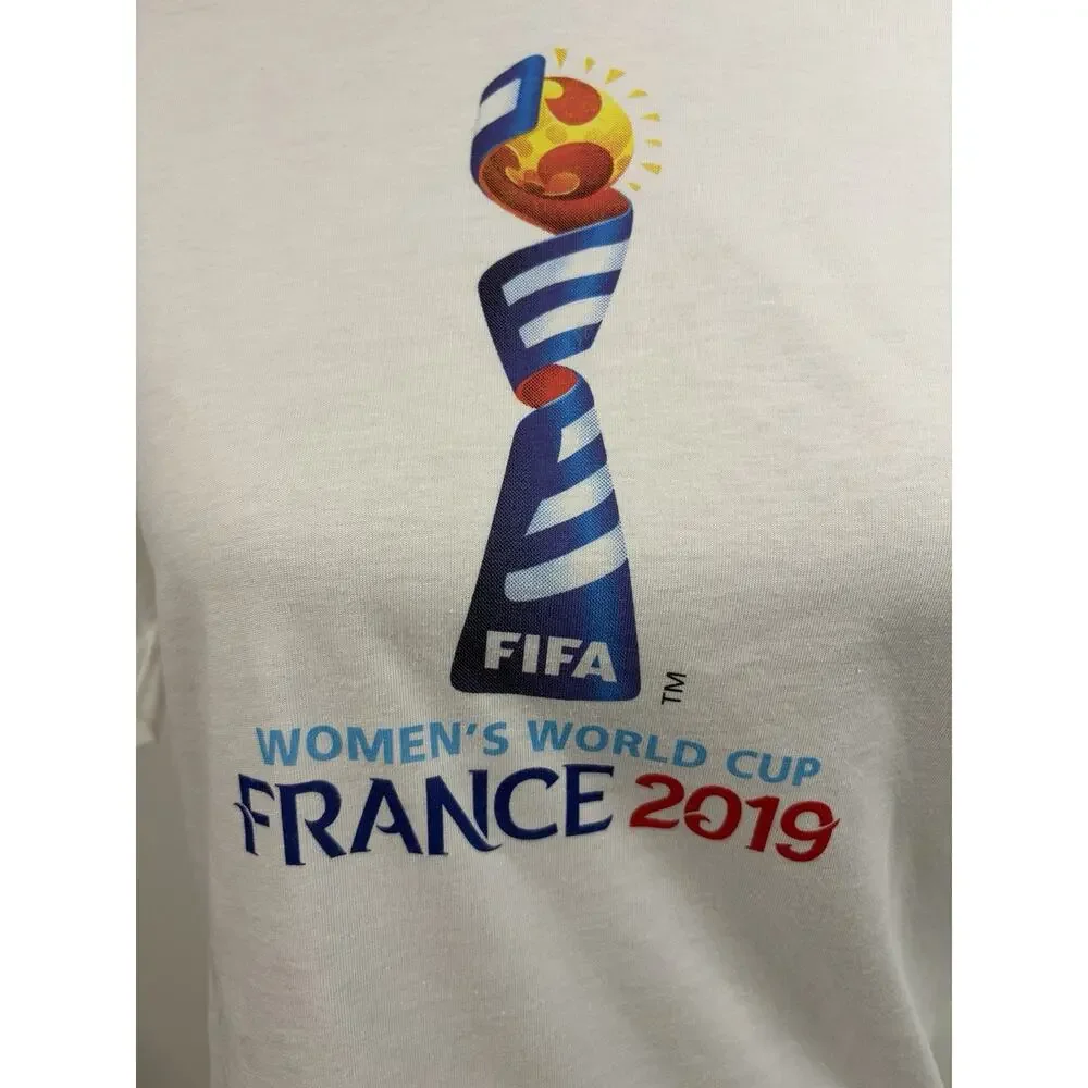 Adidas FIFA Women’s World Cup France 2019 Tee White Girls 13-14Y Women’s Small